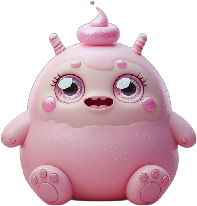 Bonbon, a candy-colored Pomby monster